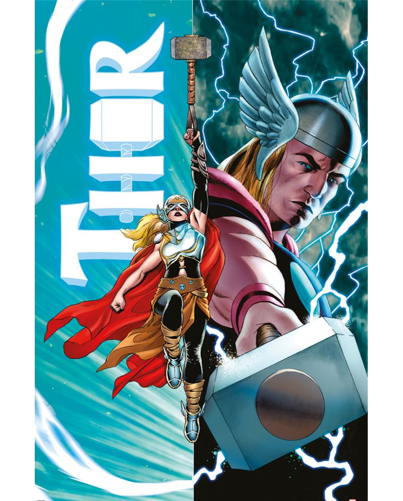 THOR - Thor vs Female Thor - Poster 61x91cm