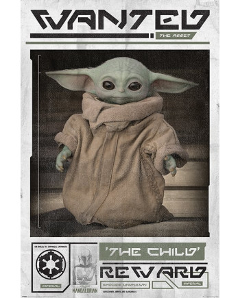 STAR WARS - The Mandalorian - Poster 61X91 - Wanted the Child