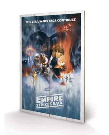 STAR WARS - Impression sur Bois 40X59 - Empire Strike Back