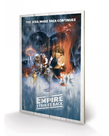 STAR WARS - Impression sur Bois 40X59 - Empire Strike Back