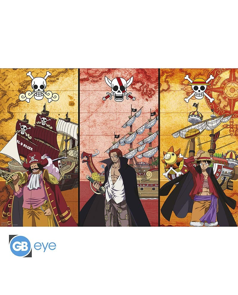 ONE PIECE - Captains & Boats - Poster 91x61cm
