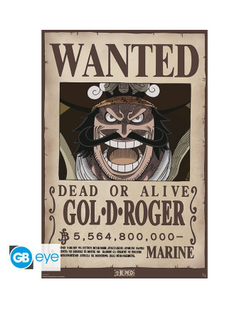 ONE PIECE - Wanted Gol D. Roger - Poster 91x61cm