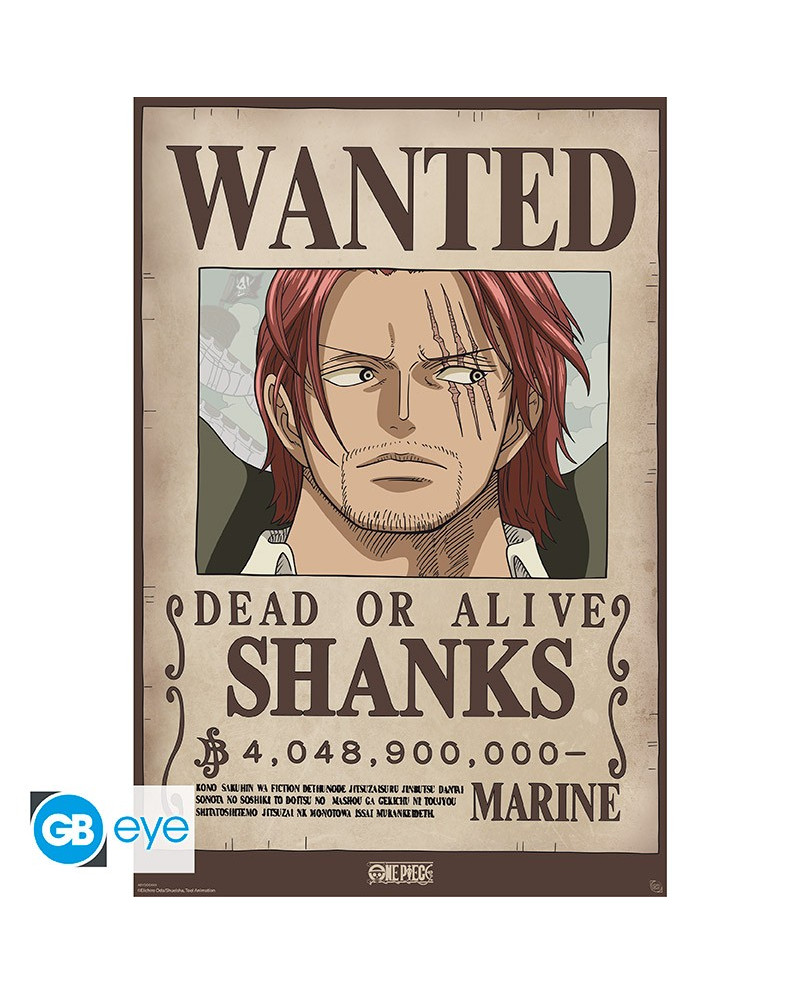 ONE PIECE - Wanted Shanks Wano - Poster 91x61cm