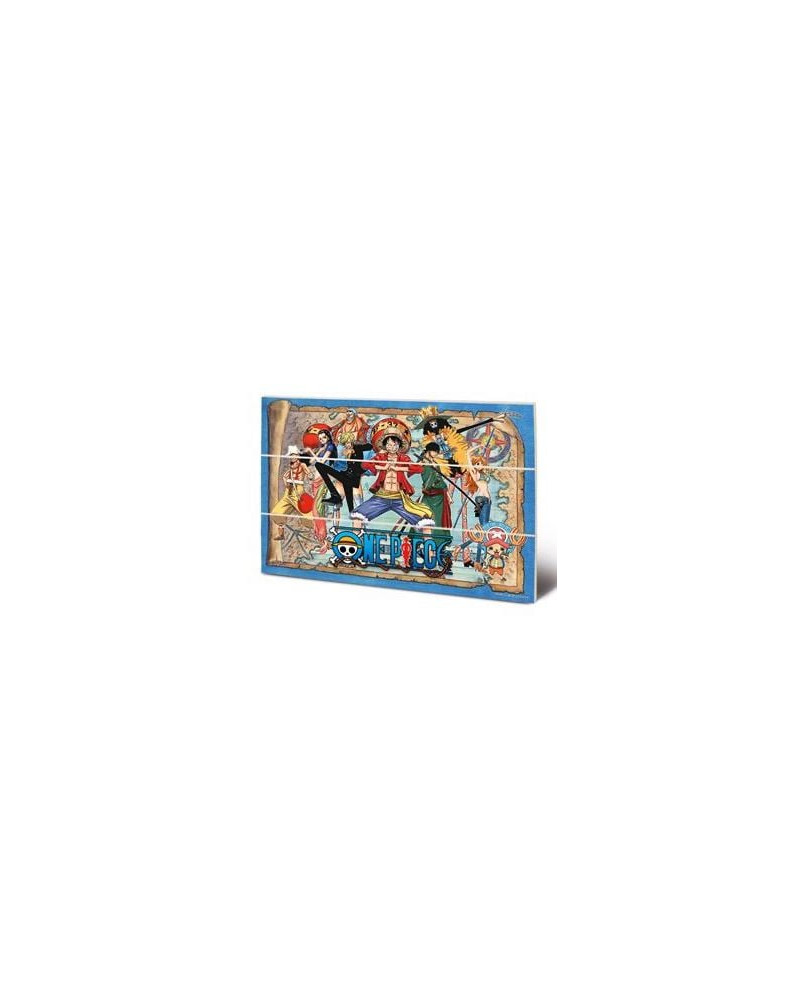 ONE PIECE - Straw Hat Pirates Map - Wood Print 20x29.5cm
