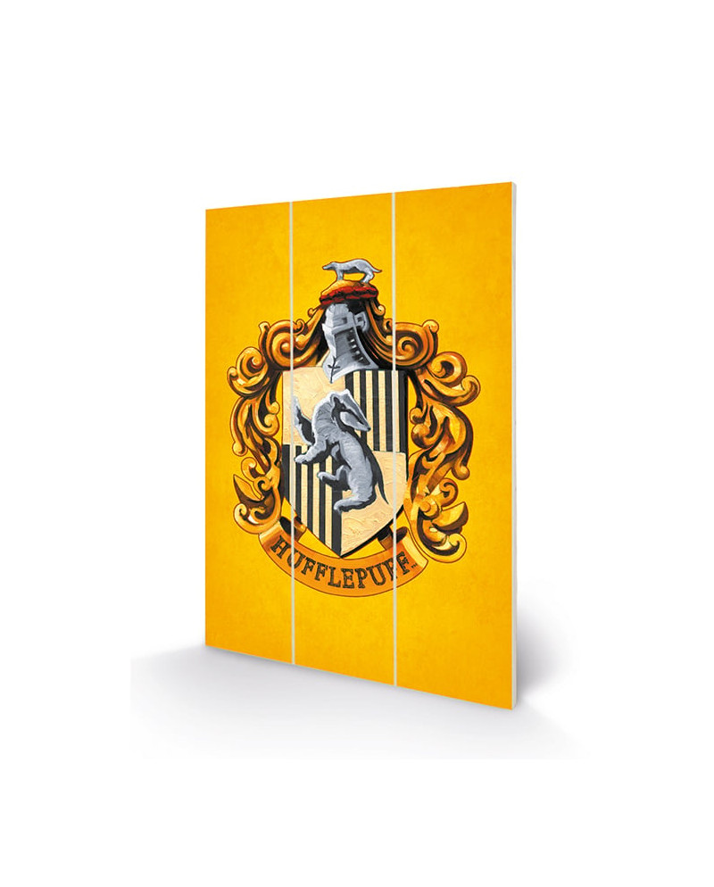 HARRY POTTER - Hufflepuff Crest - Wood Print 20x29.5
