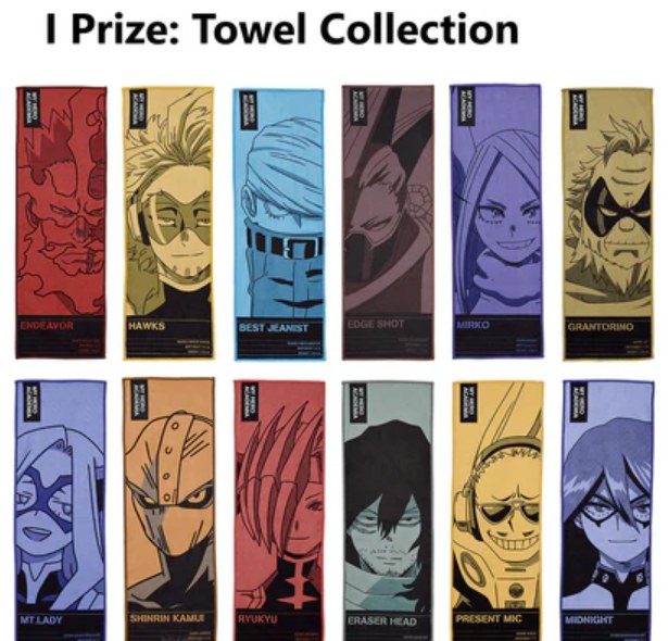 Lot I Serviettes Ichiban Kuji My Hero Academia The TOP 5